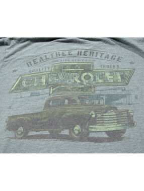 Realtree Heritage Chevrolet Chevy T-Shirt L Truck Shirt Gray